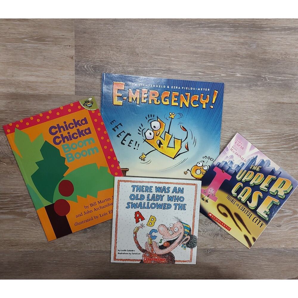 Alphabet Book Lot of 4 Children's Picture Books Chicka Chicka Boom Boom